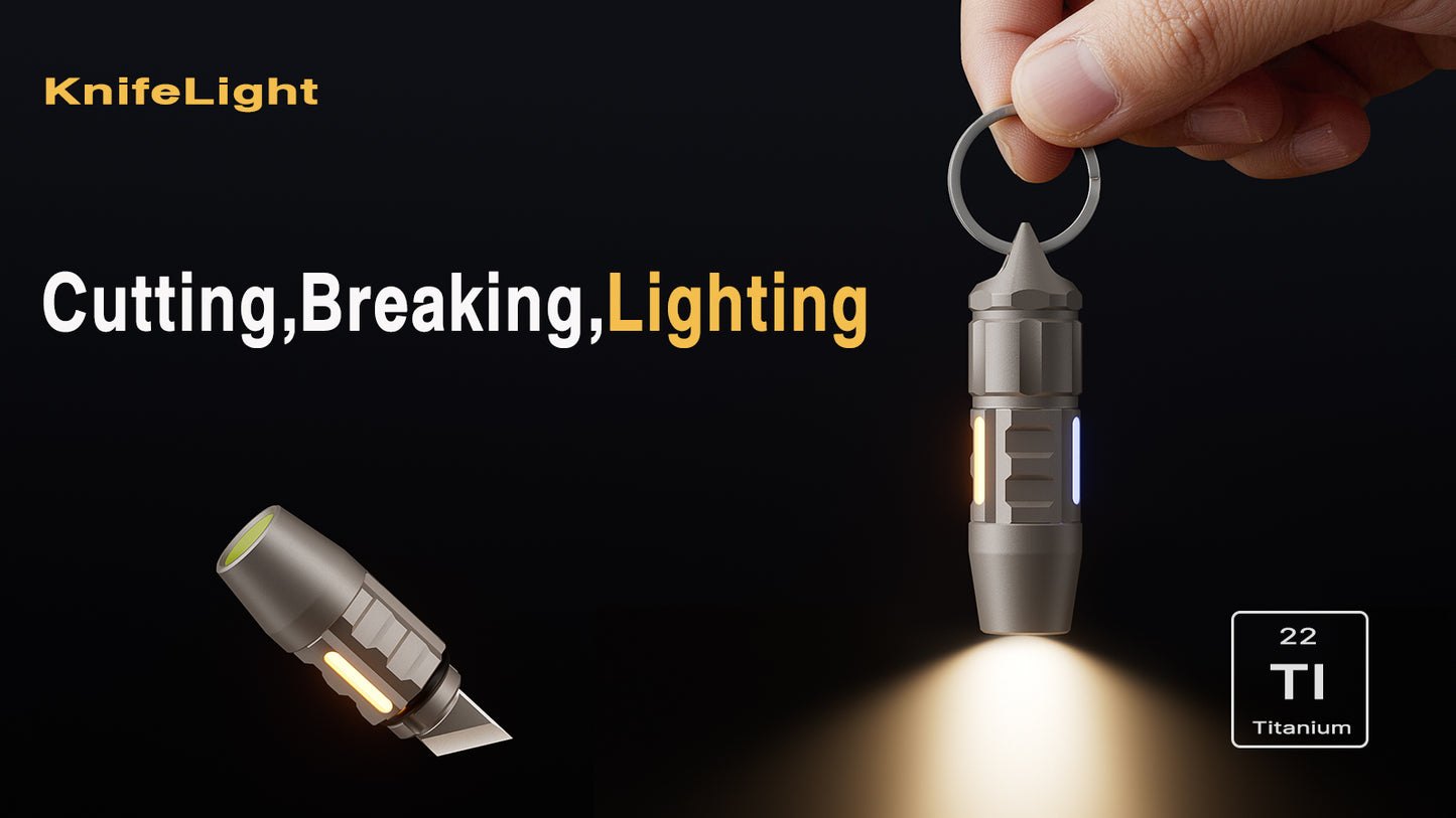 1s Battery Swap Ti EDC Tool — Lighting, Cutting & Breaking