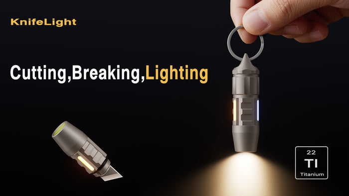 1s Battery Swap Ti EDC Tool — Lighting, Cutting & Breaking