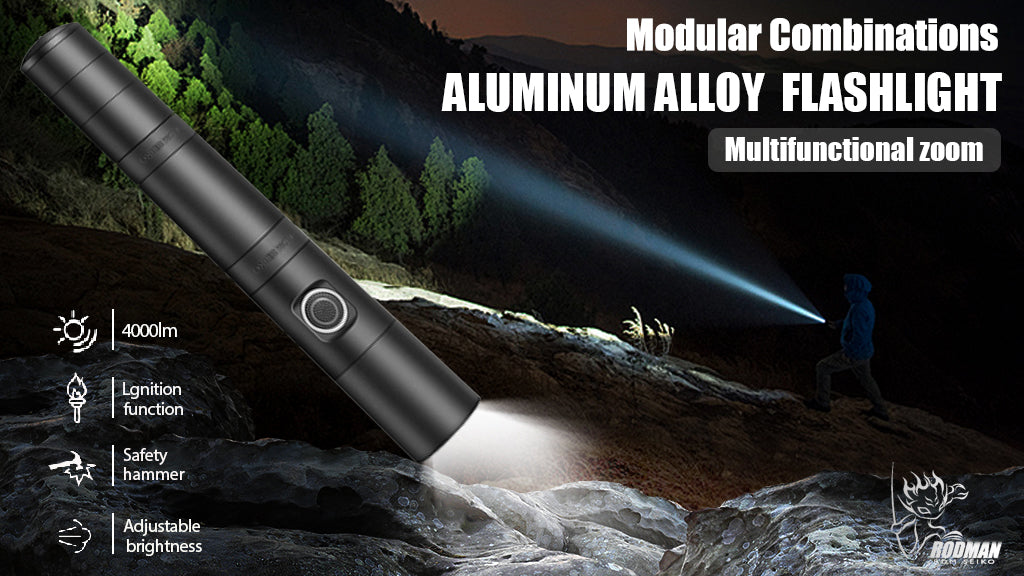 30PRO_Modular combination: flashlight with 8 functions