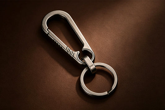 Titanium alloy keychain